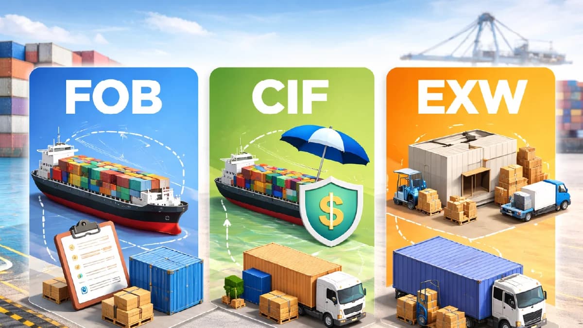 FOB vs CIF vs EXW: ¿Cuál Incoterm Debes Usar al Importar?