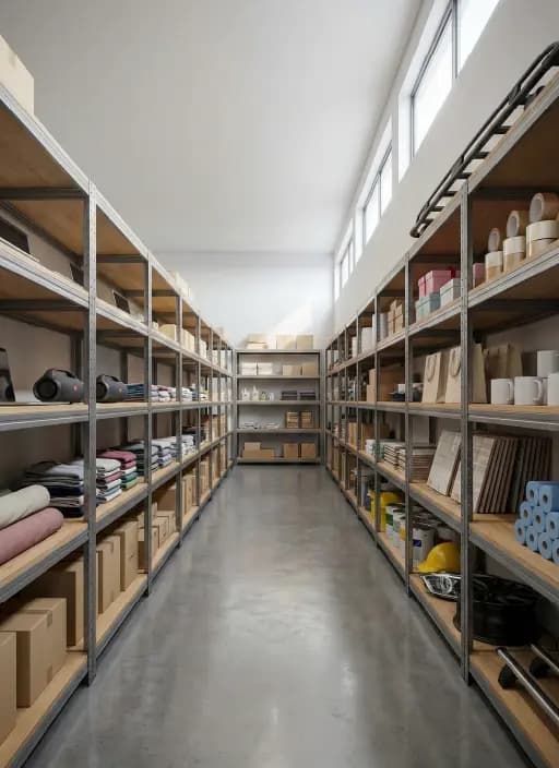 Others: bodega con estanterías y productos variados